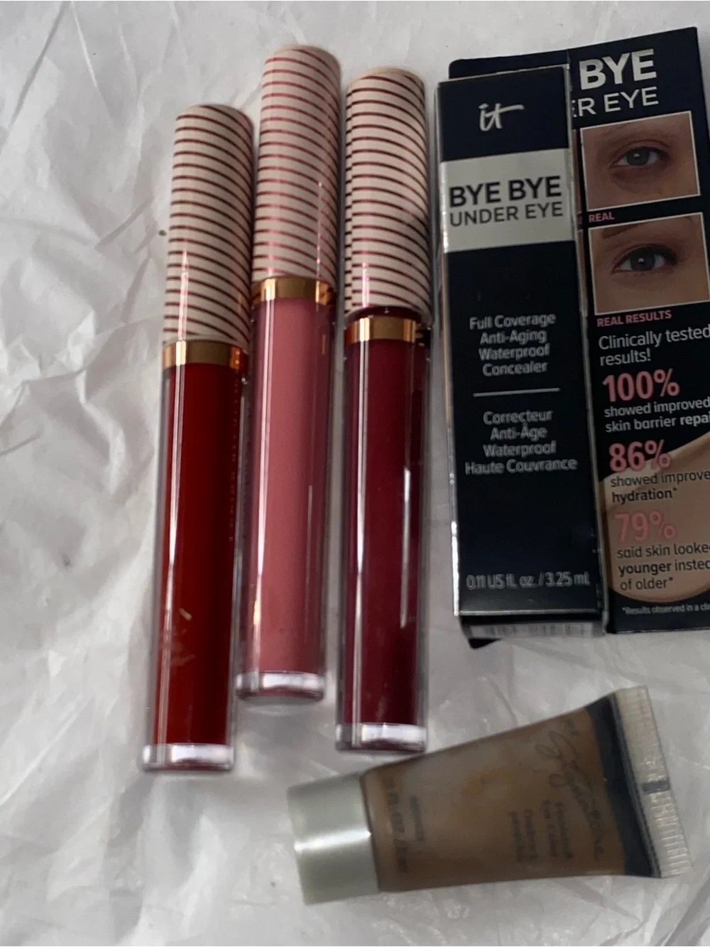 IT Cosmetics Bye Bye Under Eye Concealer & Liquid Lip Duo - Pink & Red